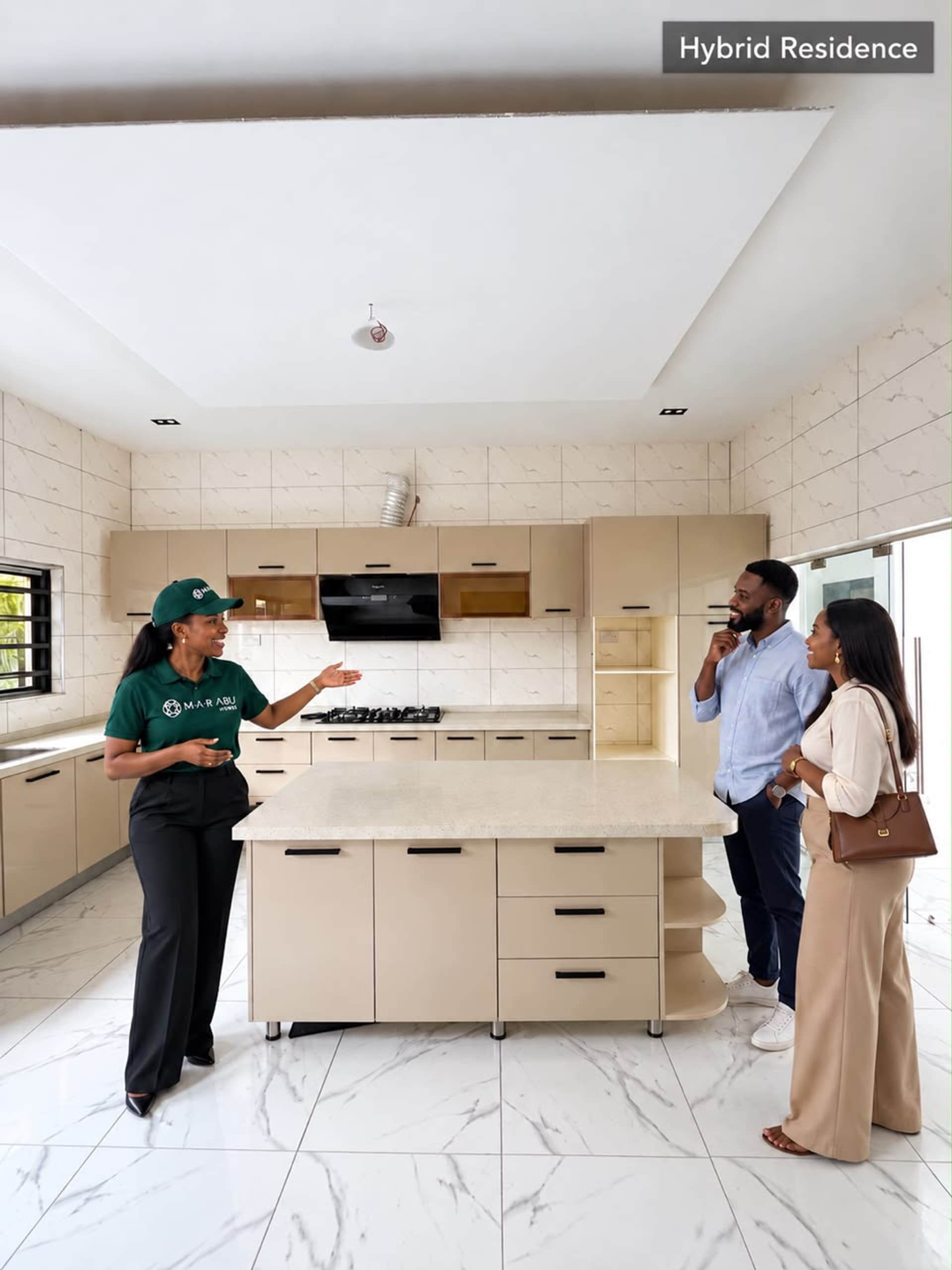 M.A.R Abu Homes team in the kitchen